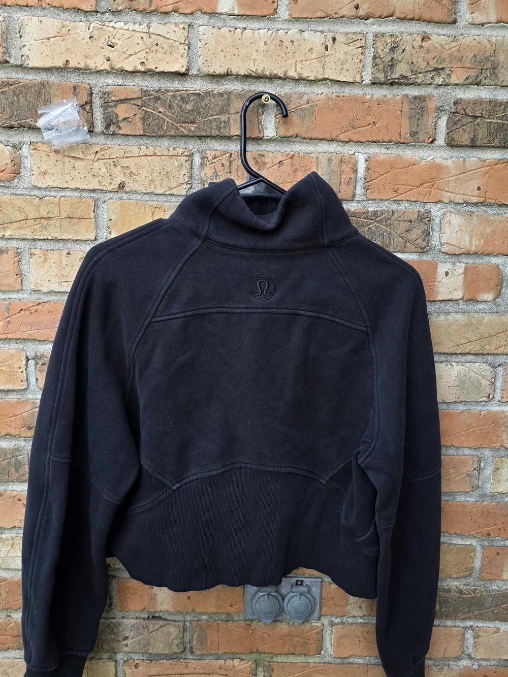 lululemon athletica Black Half-Zip Funnel Neck Pullover Sweater